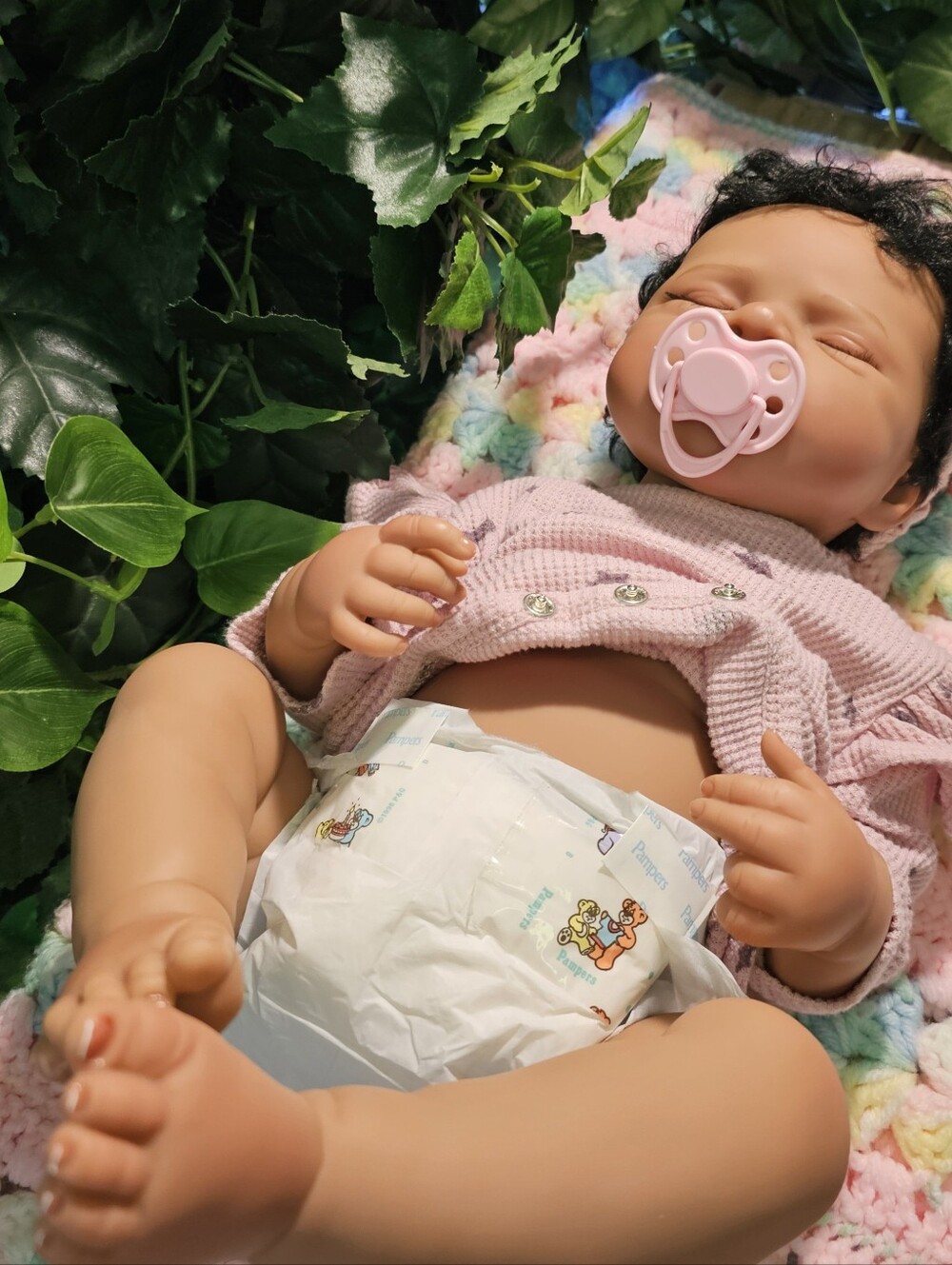 Pretty Reborn African-American Mixed Baby Doll New - Picture 12 of 16